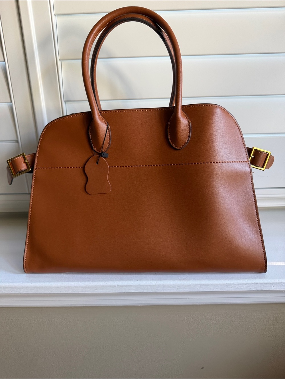 THE ROW inspired cognac tote!!!